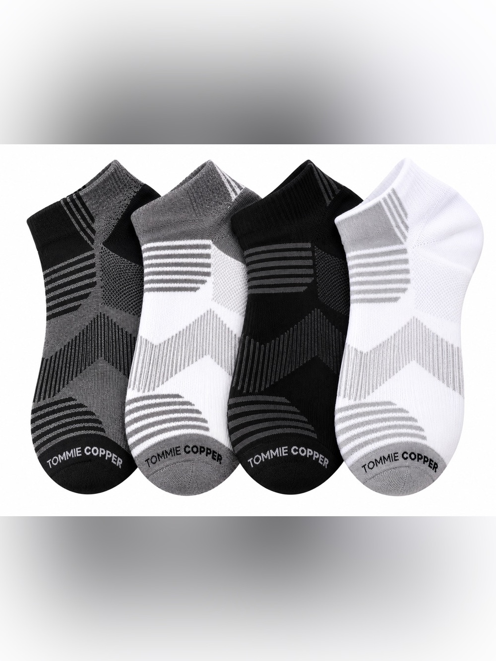 Tommy Copper Compression Ankle Socks Women's 4-Pack NWT